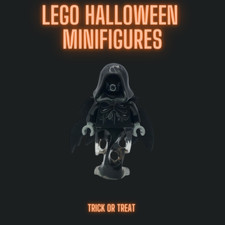 LEGO  Trick or treat Witch Skeleton, Haunted, Halloween Minifigure Ghost, Goblin