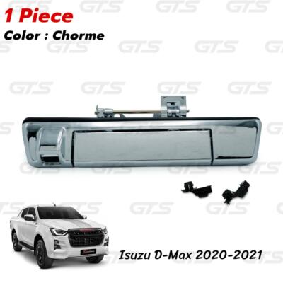 Chrome Rear Tailgate Handle + Camera Hole For Isuzu D-Max V-Cross 2020 2022