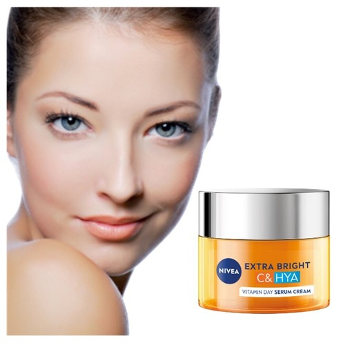 NIVEA Cream Serum Facial Moisturizing Day Extra Bright SPF30 Vitamin C&Hya50mlx2 - Picture 6 of 14