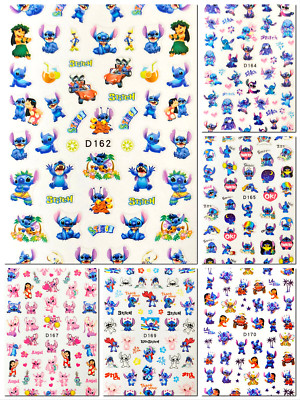 Nail Art Nagel Sticker selbstklebend Tattoo Stitch Lilo Disney 2988