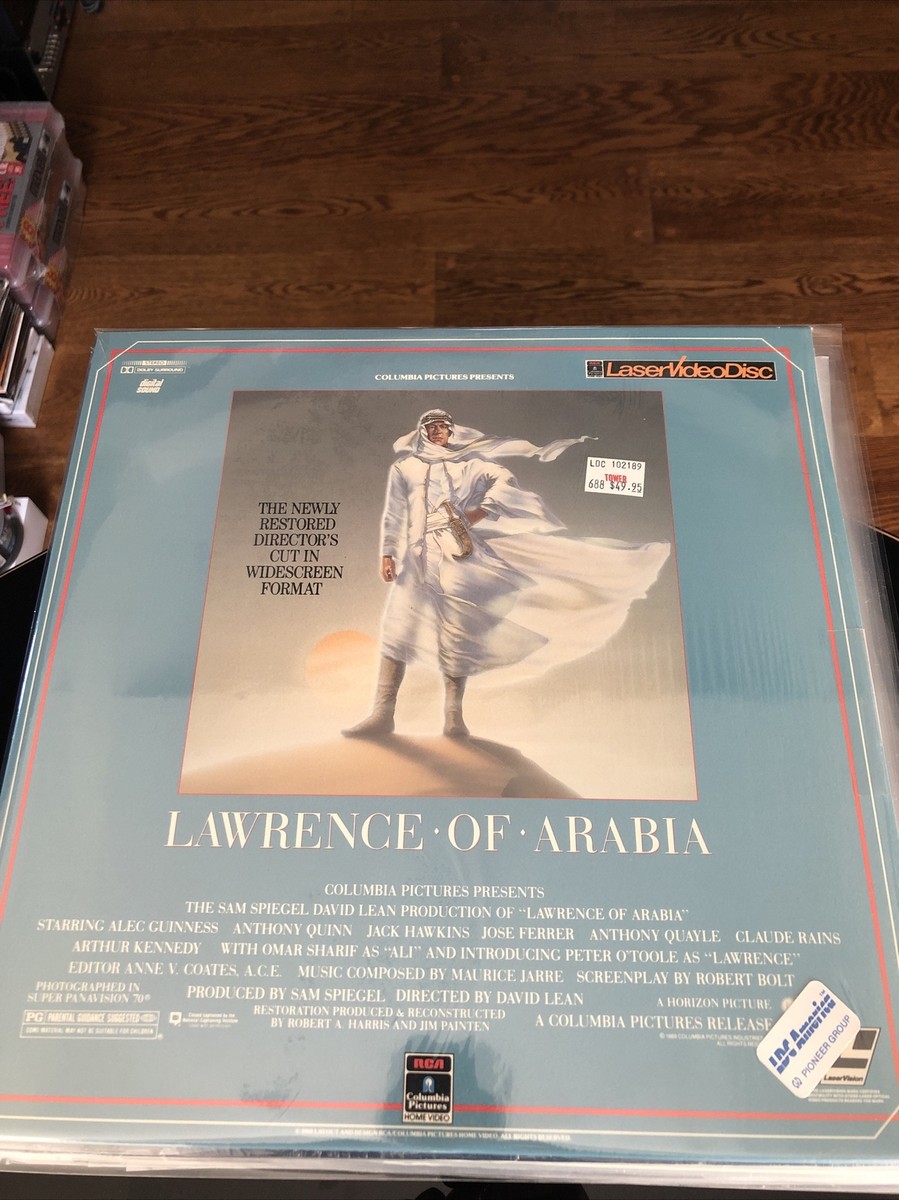 Mint Lawrence of Arabia Columbia Pictures Laser Disc Just Opened