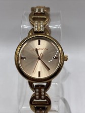 Liz Claiborne Women's Quartz Watch Rose Gold Tone Band LC1263- New Battery