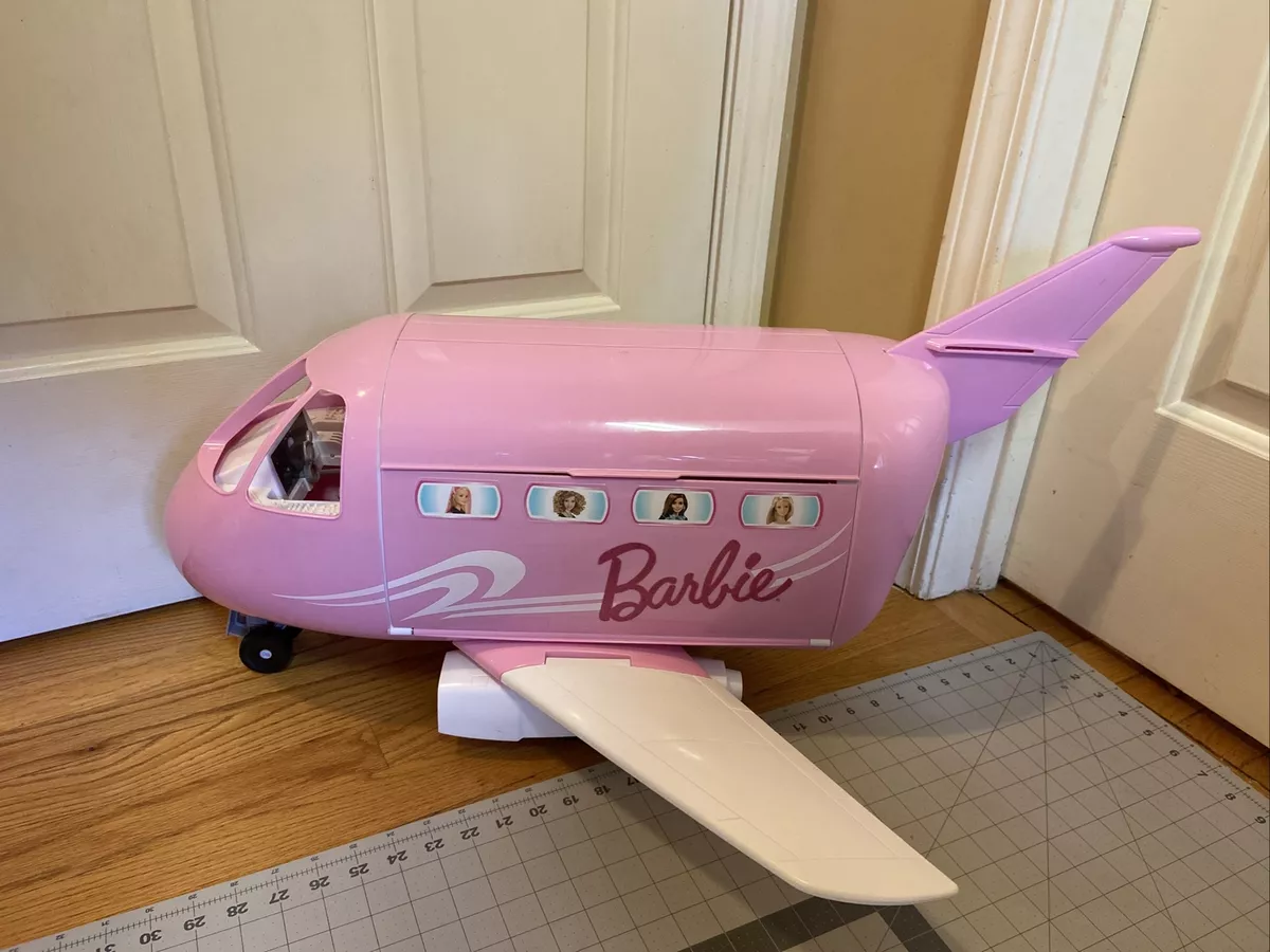 Mattel Barbie PINK Passport Glamour Vacation Jet Airplane Plane vintage 1999