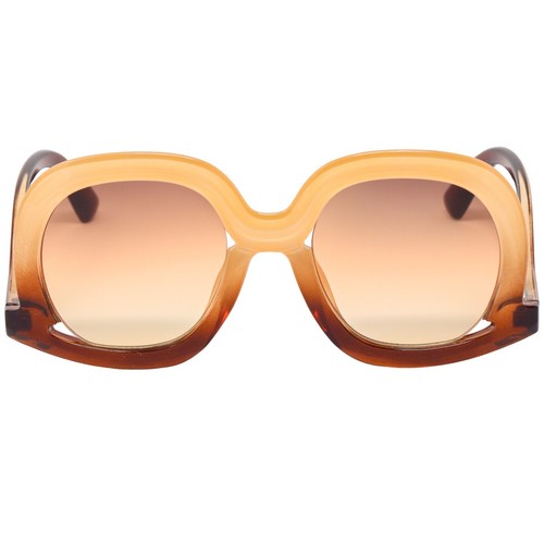Oversized Oval Sunglasses Butterfly Down Temple Women Swan Arm Sun Glasses - Picture 19 of 40