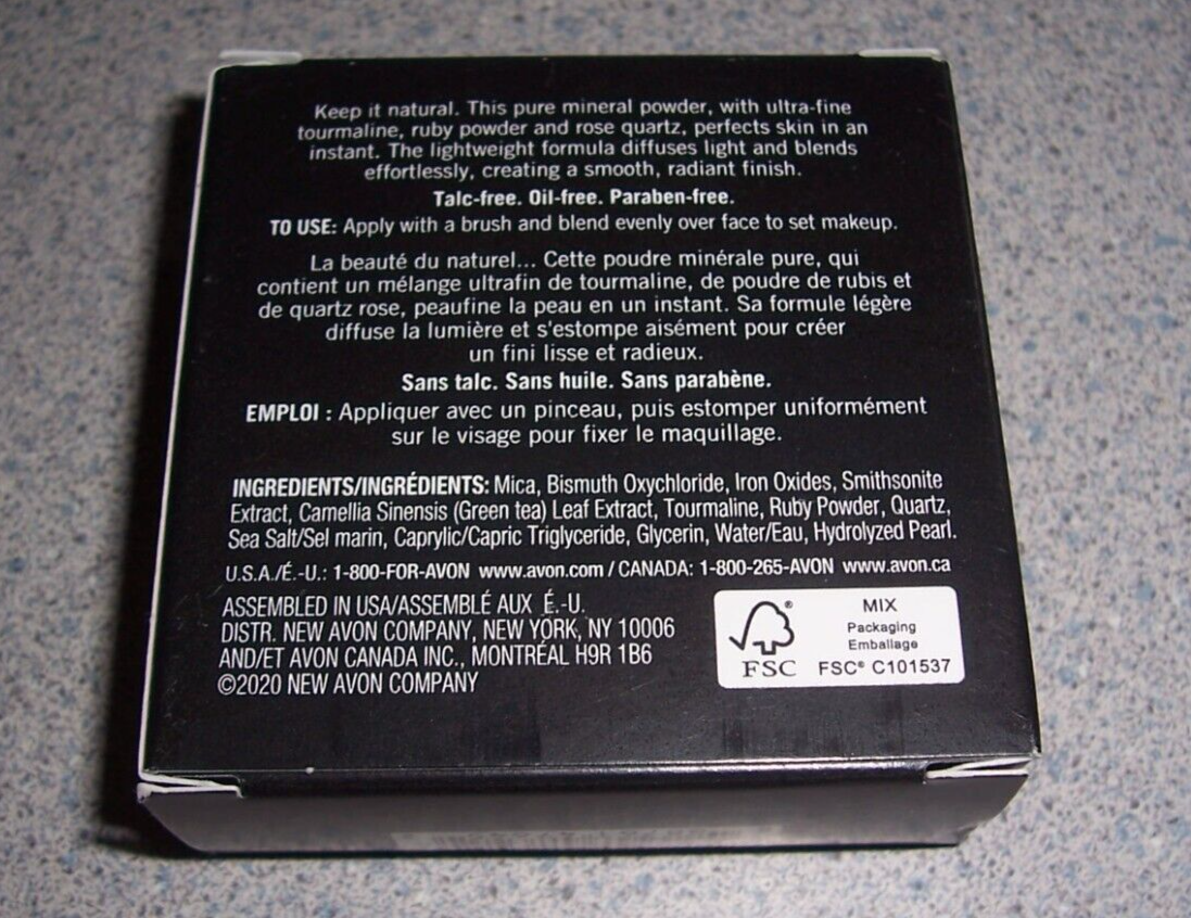 AVON MAGIX DUST FINISHING POWDER TRANSLUCENT FAIRLIGHT 0.21 OZ BOXED