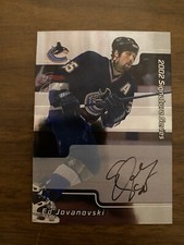 2001-02 BAP Signature Series Autograph #199 Ed Jovanovski Vancouver Canucks auto