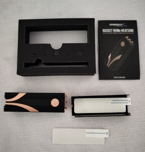 Sabrent Rocket NVMe Heatsink M.2 2280 Aluminum and Copper Screwdriver Missing - Picture 3 of 6