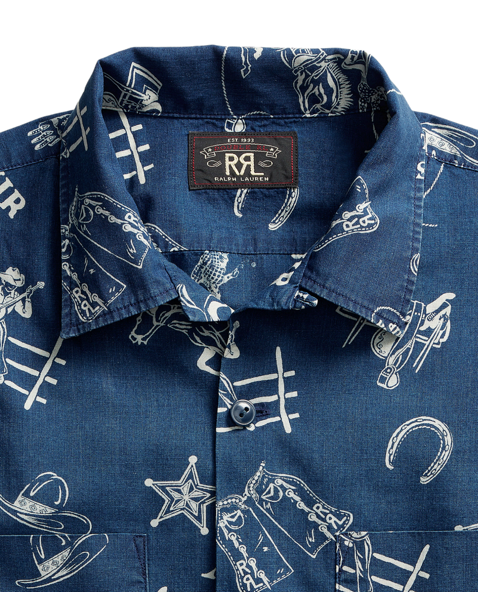 Ralph Lauren RRL Lightweight Japanese Cotton Rodeo Print