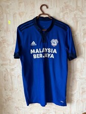 CARDIFF CITY HOME FOOTBALL SHIRT 2021-2022 SOCCER JERSEY ADIDAS SIZE MENS L