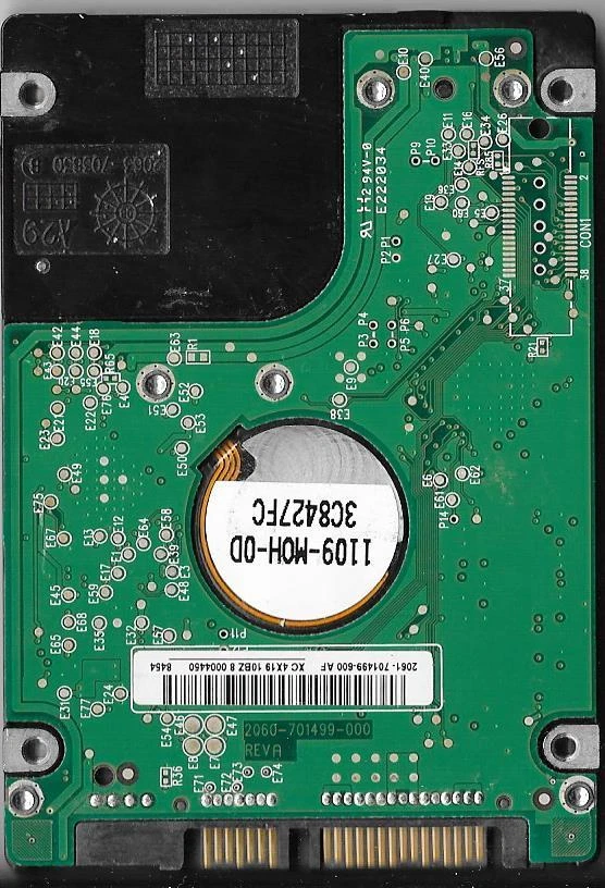 WESTERN DIGITAL WD1200BEVS-75UST0 120GB SATA HARD DRIVE DCM: FACTJHNB - Image 2 of 2