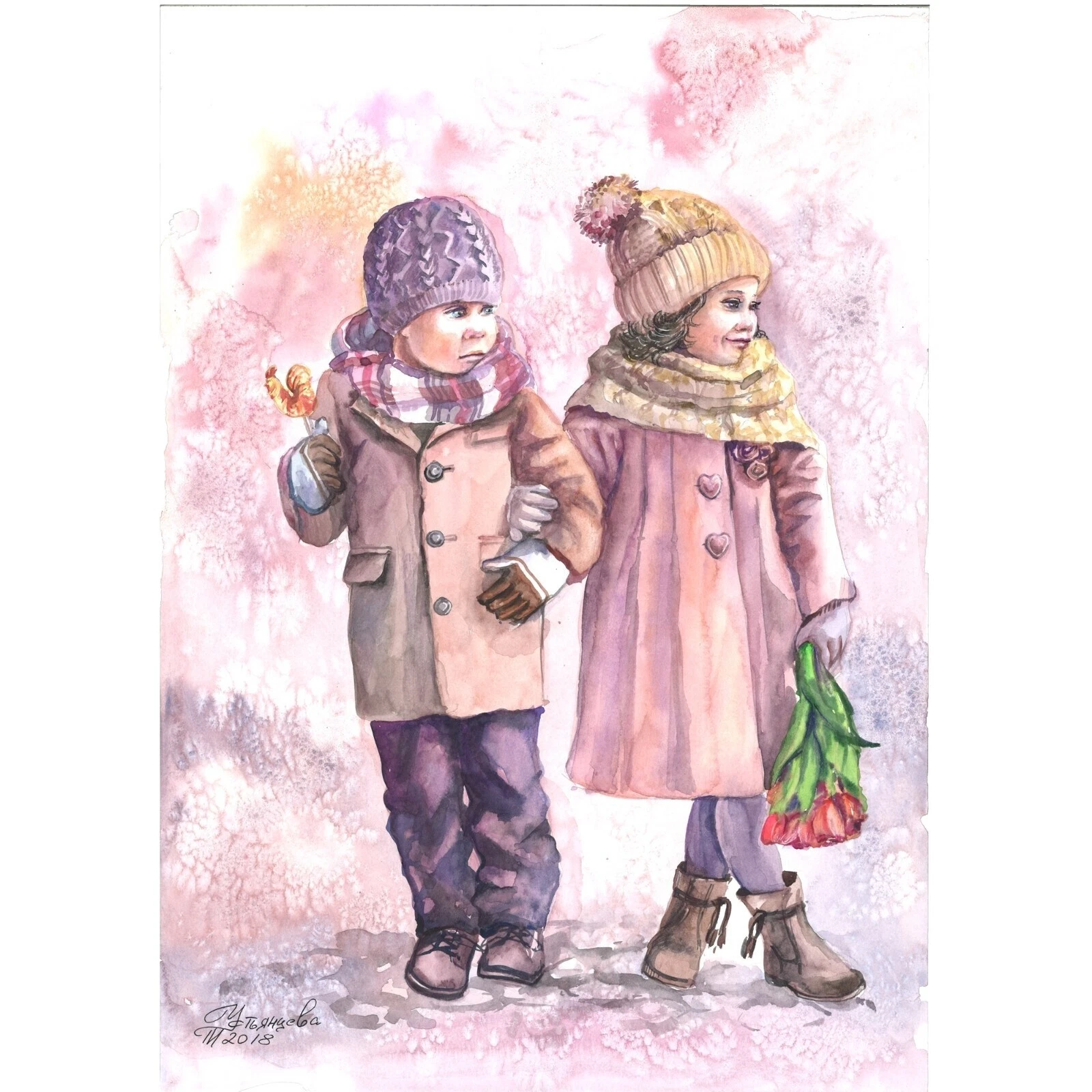 Modernismo arte Bebés y Niños