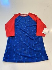 LULAROE KIDS GIRLS BOYS SLOAN RAGLAN TEE 3/4 SLEEVE AMERICA USA NWT SIZE 14