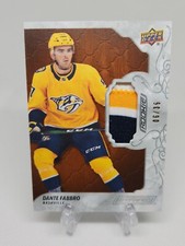 2019-2020 UD ENGRAINED DANTE FABBRO OAK ROOKIE PATCH /35 - NASHVILLE PREDATORS