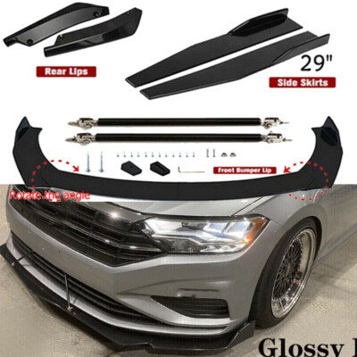 Front Bumper Lip Spoiler+Rear Diffusers+Side Skirt Panel Lips For Buick Encore