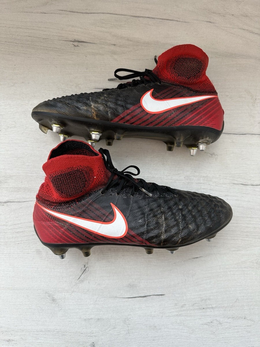 Nike Magista Obra 2 Elite Black Red Football Cleats Boots Anti Clog ACC US9 | eBay