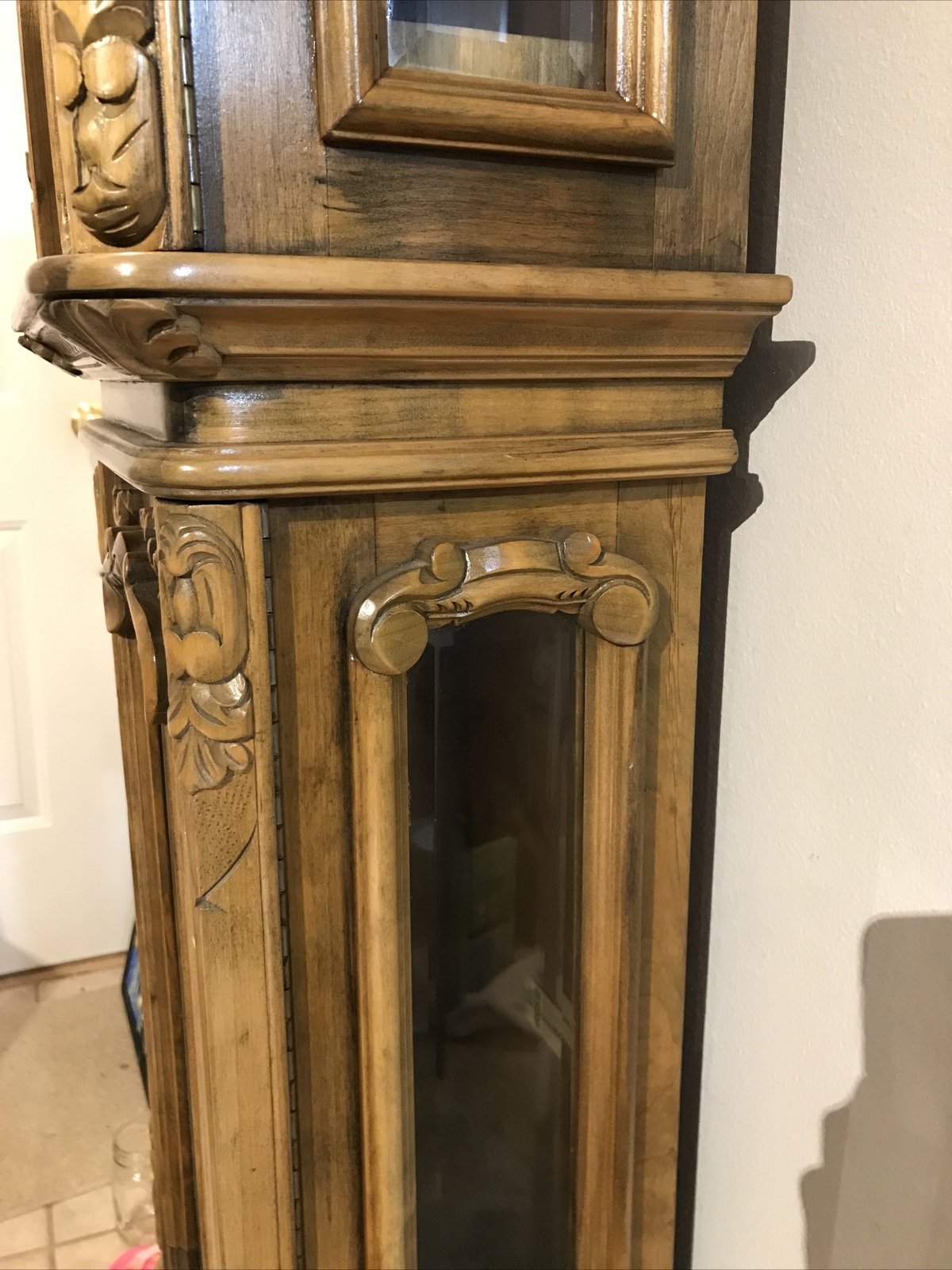 1980 Gazo SANTA CLARA Granddaughter / Dwarf Grandfather Clock Rare 60