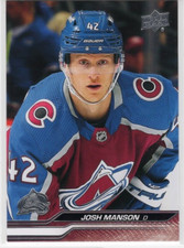 Josh Manson 23-24 Upper Deck Series 2 Base Common #298 Colorado Avalanche