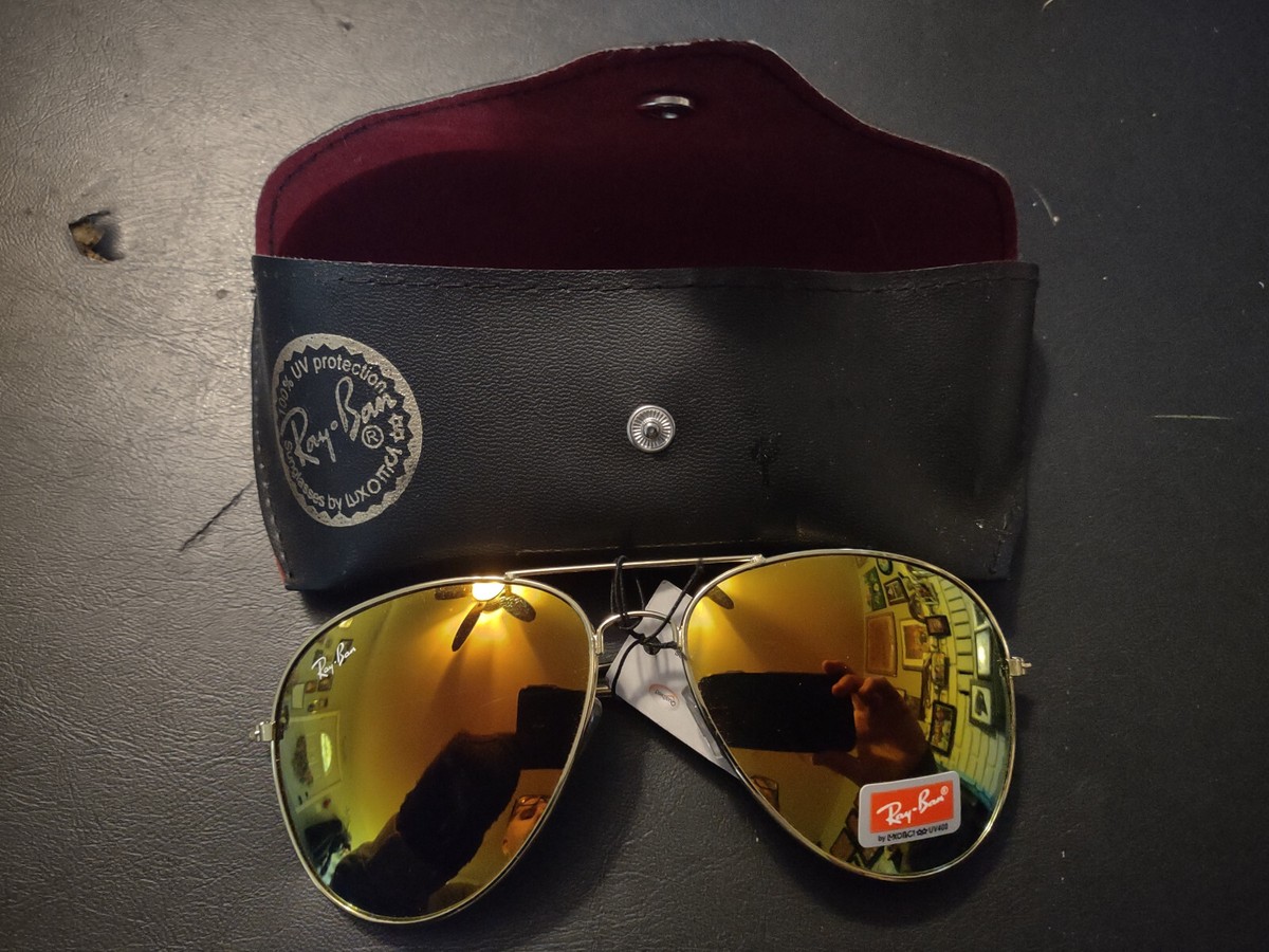 NEW RAY-BAN AVIATOR SUNGLASSES WITH CASE & TAGS | eBay display picture 3