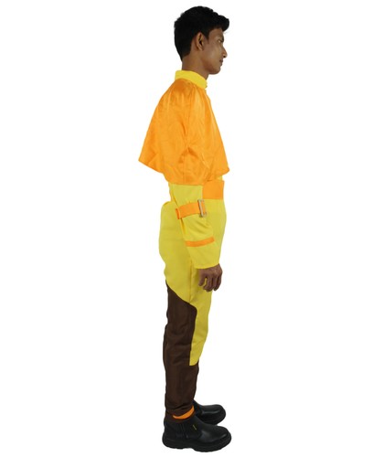 Disfraz Animado Unisex Naranja Recto Largo Maestro Aire para Adulto - Imagen 6 de 40