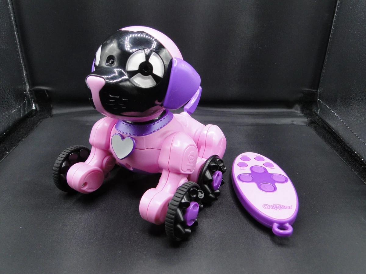WowWee Chippies Chippette Pink Robotic Dog TESTED