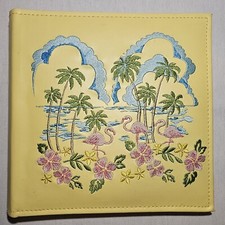 Tropical Embroidered Photo Album-Holds 200 Photos Descriptions New-Sheffield