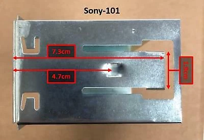 Sony Car Audio Stereo Single Din Radio Replacement Metal Mounting Cage Sleeve - Image 2 of 4