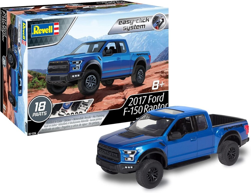 Revell 2017 Ford F-150 Raptor Easy-Click System 1/25 Model Kit - US
