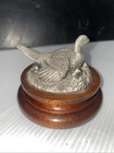 Chilmark Fine Pewter Ringneck Pheasant Hen and Chicks 1977 Signed No 1935 — photo 3
