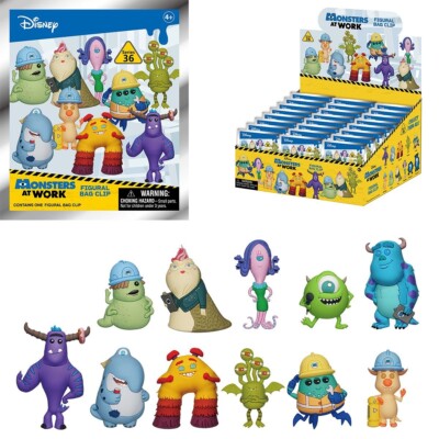 Monsters, Inc: Monsters at Work 3D Foam Bag Clip - 1 Random Figure