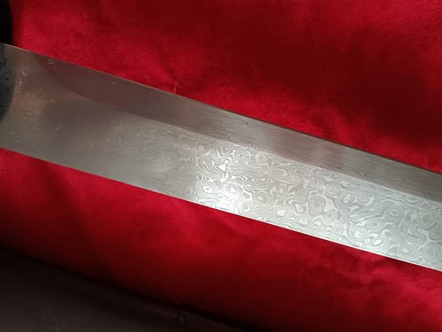 Espada guerrera china Tang Dao hecha a mano acero Damasco KUNGFU Dao - Imagen 6 de 12