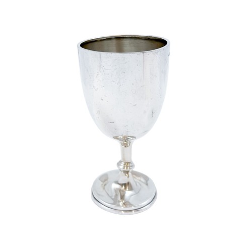 Antique George V sterling silver goblet / egg cup / shot glass, London 1936 - Picture 4 of 14