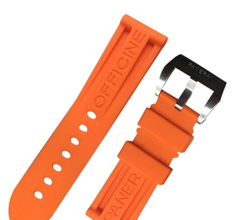 Uhrenarmband Armband Ersatz für Panerai Luminor DE 22/24 mm Silikon Kautschuk - Bild 15 von 30