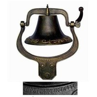 Independence Bell 2 Cast Iron Home Decor Garden Farm Barn Dinner School Bells Independence Bell 2 Cast Iron Home Decor Garden Farm Barn Dinner School Bells