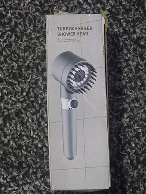 #ad 3 Setting High Pressure Shower Head Filter Handheld Showerhead Set Damaged Box $19.99