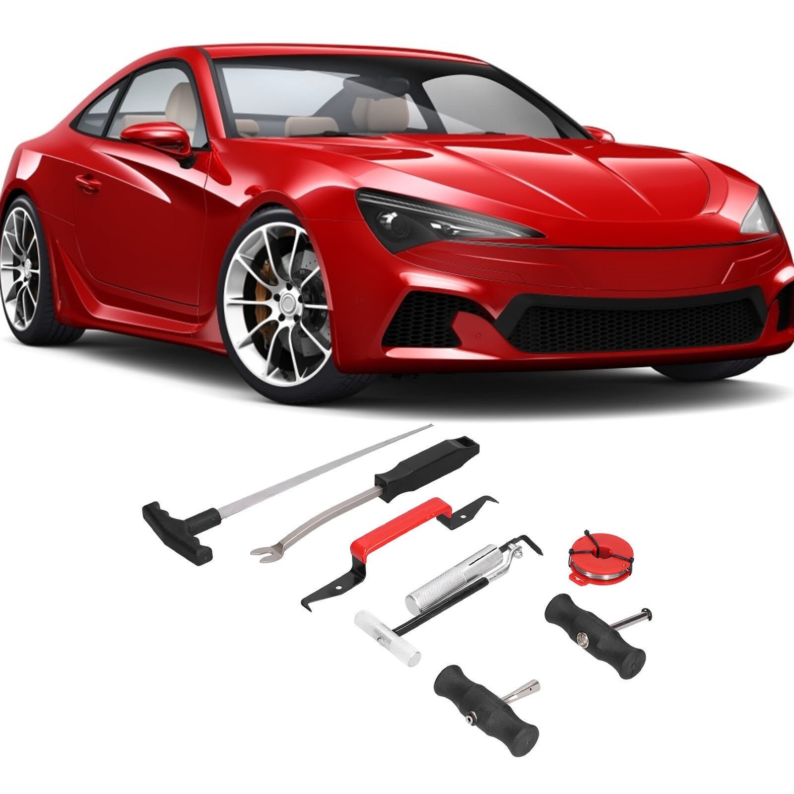 7pcs Windshield Remover Kit Adhesive Cutter Wind Glass Removal Tools for Car Lig