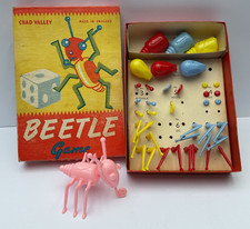 The Beetle Game Vintage Board Game - Classic Family Dice Game 1950s