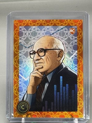 Cardsmiths Currency Series 2 #3 Milton Friedman 18/149  Gemstone refractor Card