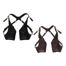 Double Armpit Shoulder Bag Stylish PU Leather for Outdoor Backpacking Travel