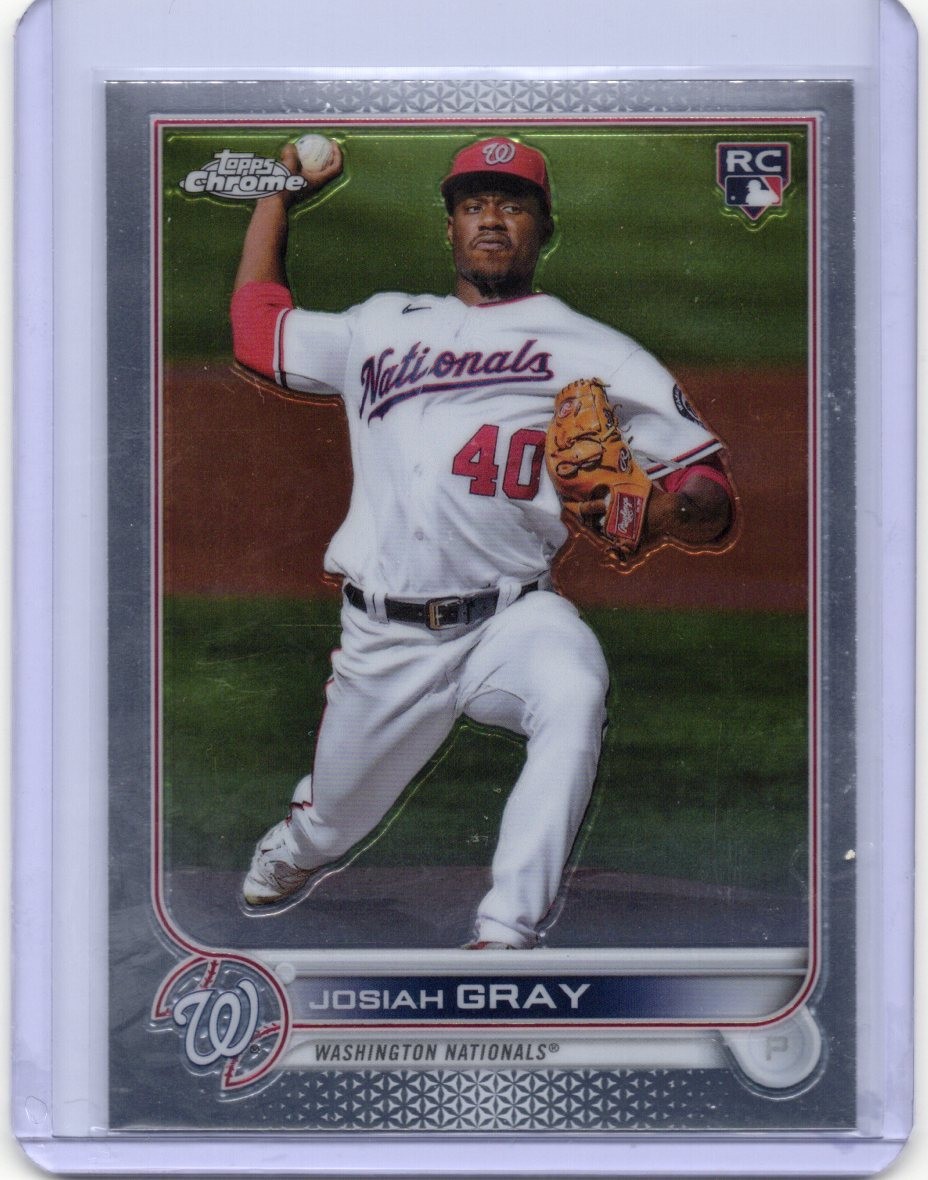 2022 Topps Chrome - Josiah Gray #160 (RC) Washington Nationals