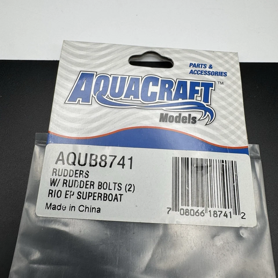 RC Boat AquaCraft Models Rio EP Rudder w/ Rudder Bolts AQUB8741 Brand New Sealed - Image 3 of 4