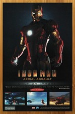 2008 Iron Man Aerial Assault iPhone Print Ad/Poster Mobile Phone Game Promo Art