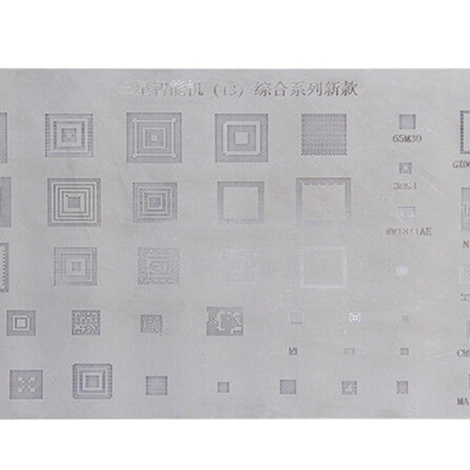 Reballing Schablonen-Set Mit Halterstation - Für 0,45 Mm Lötkugeln Und BGA Reparatur