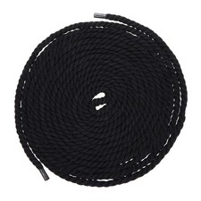 5mm x 14.8 Feet Black Cotton Rope 3 Strand for DIY Wall Hanging Knotting