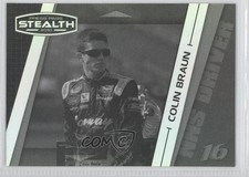 2010 Press Pass Stealth NASCAR Nationwide Series Black & White Colin Braun 0f6