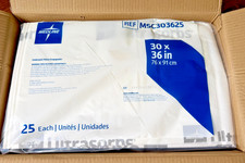 QTY 25 Medline Large 30" x 36" Ultrasorbs Premium Disposable Bed Underpads