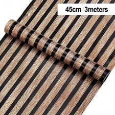 Modern Style Waterproof Imitation Wood Grain PVC Wall Renovation Sticker