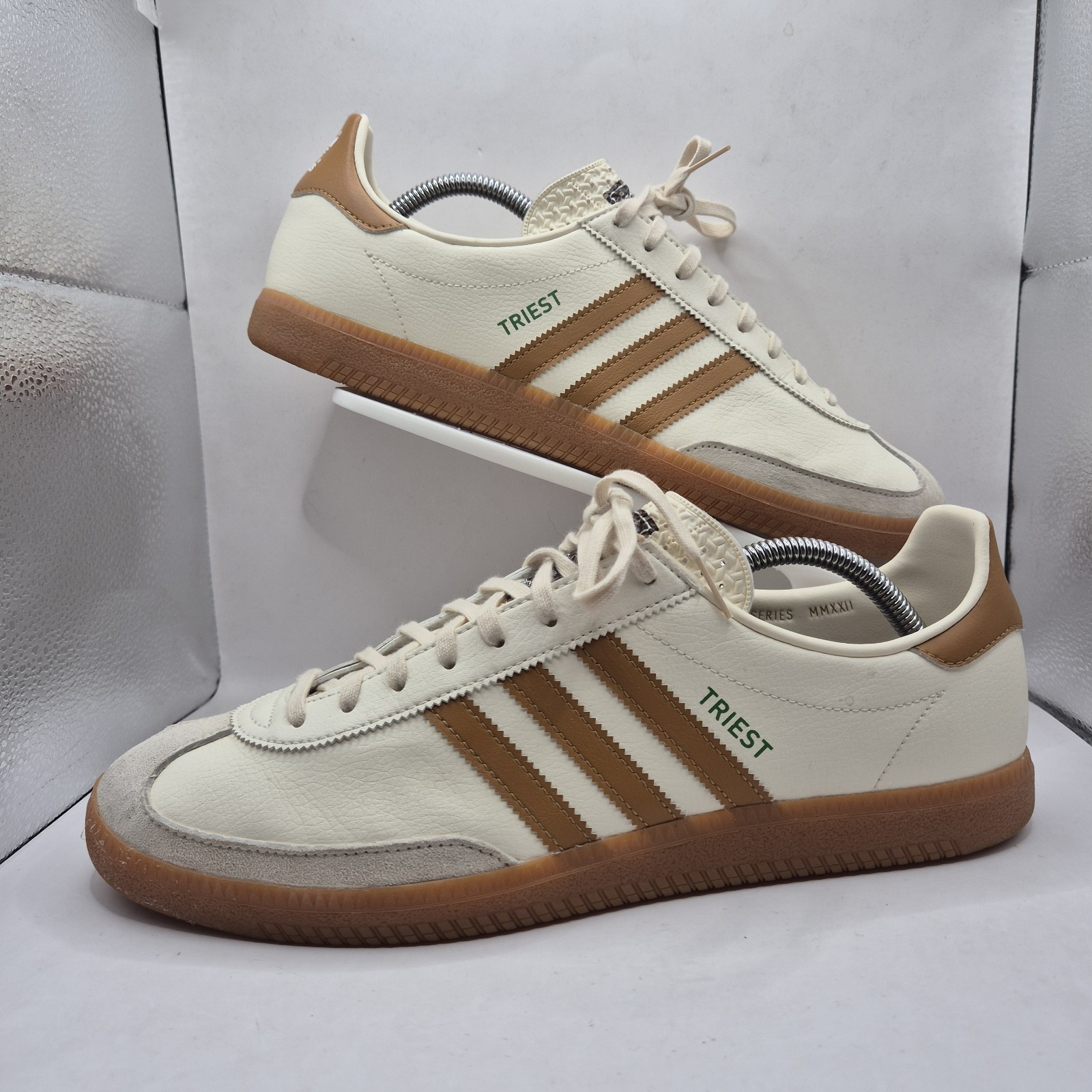 SAOLA Adidas Triest City Series Originals Scarpe da Ginnastica Off White Suola in Gomma Uomo Taglia 10 5