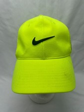 Nike Golf Tour Legacy RZN Vapor Flexfit Fitted Hat L/XL Mesh Back Neon Yellow