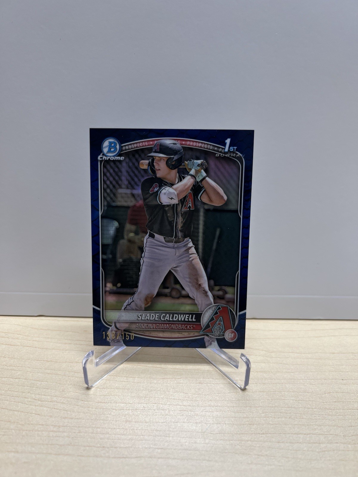 2025 Bowman Chrome Slade Caldwell Blue Reptilian /150 #BCP-21 Arizona Dbacks