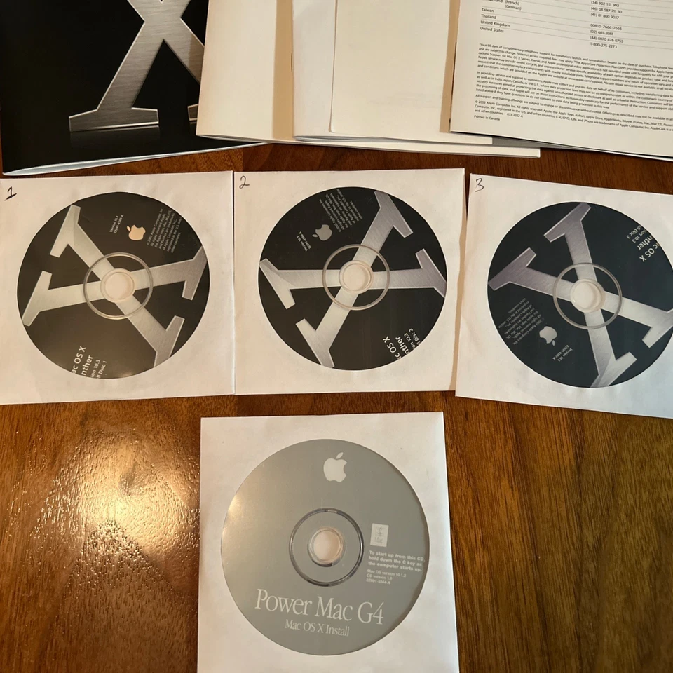 Apple Mac OS X 10.3 Panther Retail Package M9228LL/A Tools OEM - Image 2 of 4